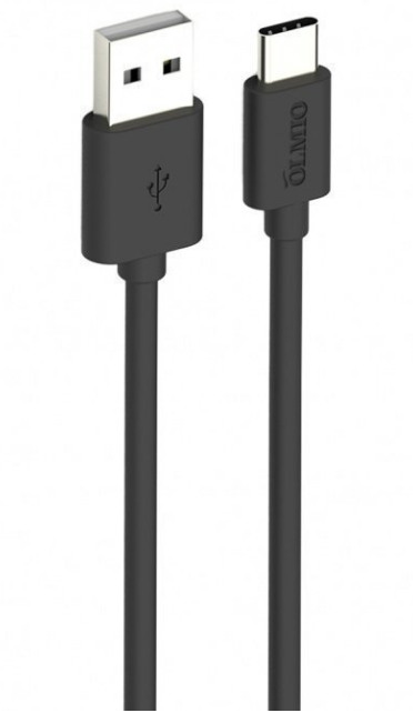 Кабель Olmio USB 2.0 - USB type-C 2м 2.1 черный