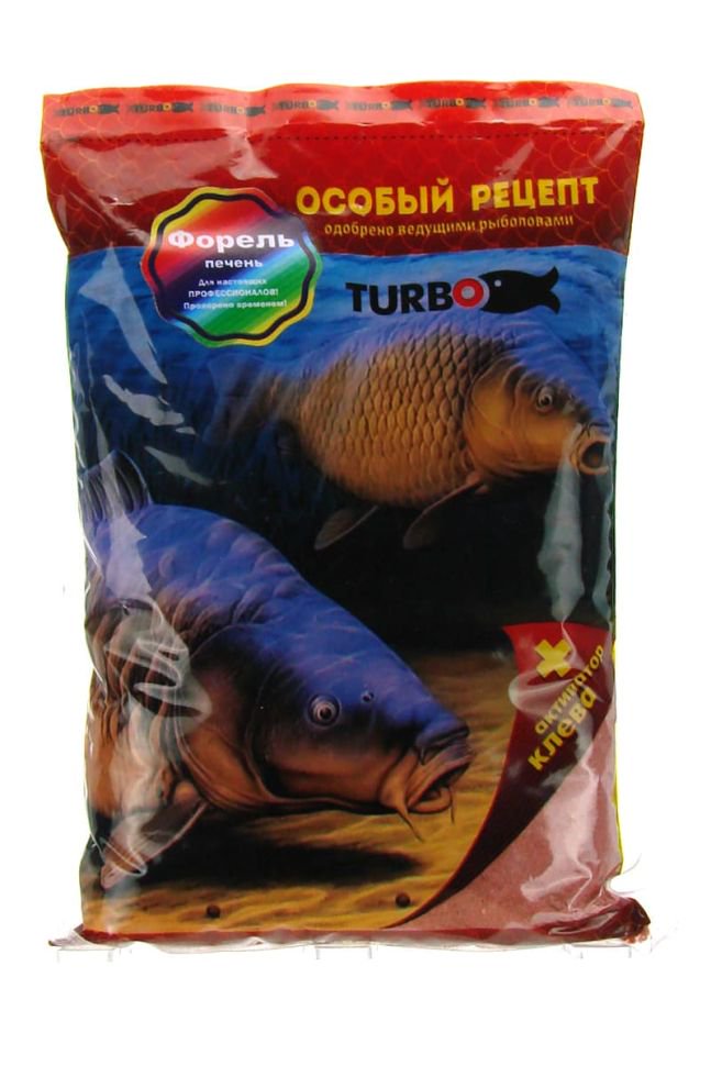 Прикормка Turbo универсальная Форель Печень 800 гр купить,NaN