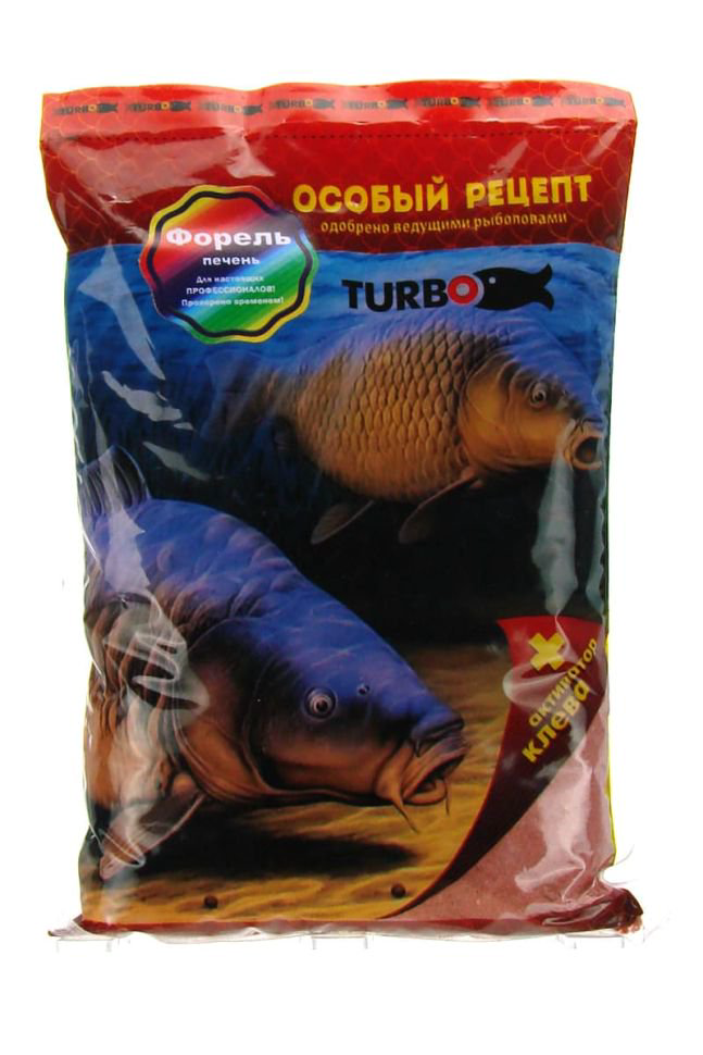 Прикормка Turbo универсальная Форель Печень 800 гр купить,NaN
