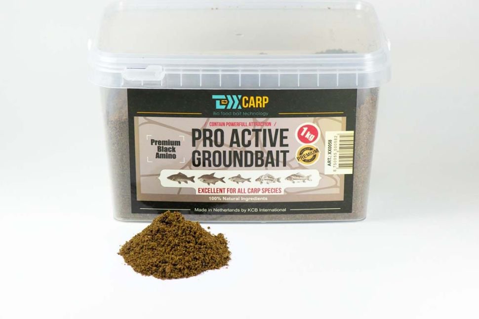 Прикормка TEXX Carp Pro Active Groundbait Premium Black Amino 1000 гр купить,NaN
