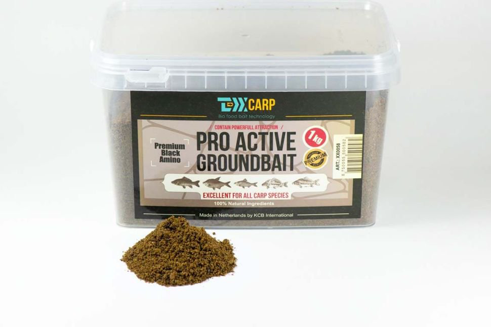 Прикормка TEXX Carp Pro Active Groundbait Premium Black Amino 1000 гр купить,NaN