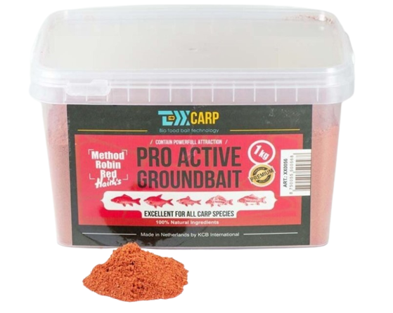 Прикормка TEXX Carp Pro Active Groundbait Method Robin Red 1000 гр купить,NaN