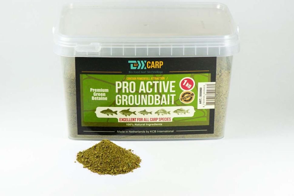 Прикормка TEXX Carp Pro Active Groundbait Method Green Betaine 1000 гр купить,NaN