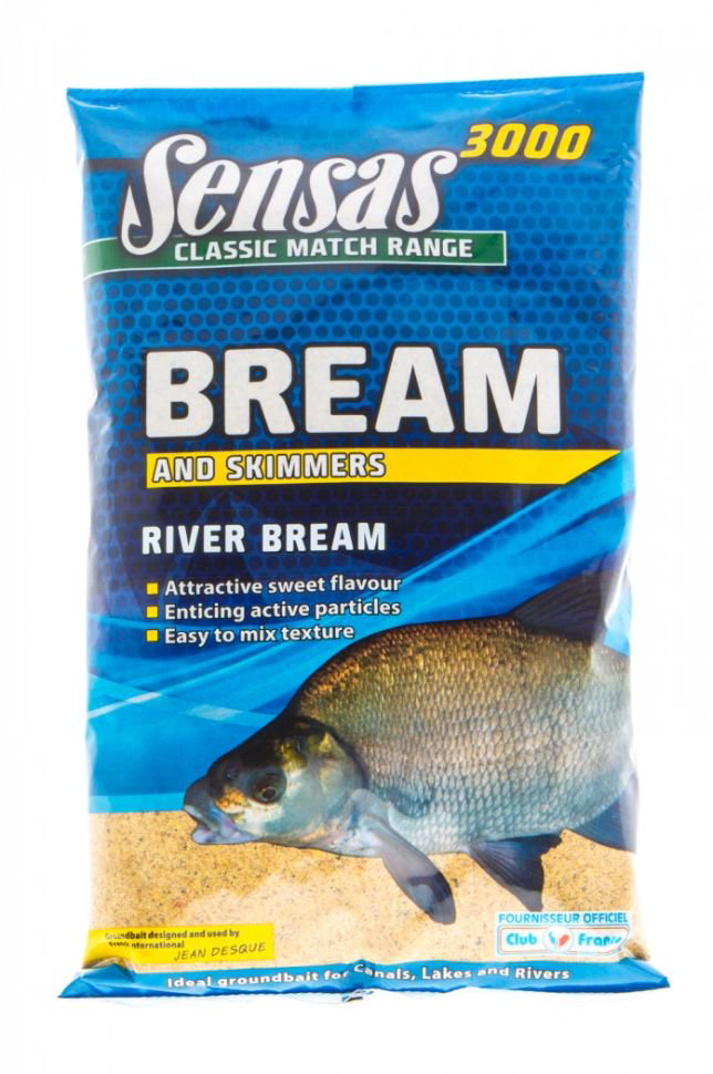 Прикормка Sensas 3000 River Bream 1000гр купить,NaN