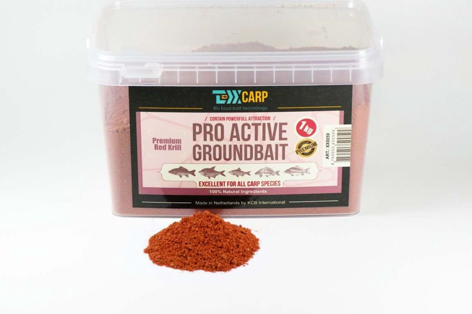 Прикормка TEXX Carp Pro Active Groundbait Premium Red Krill 1000 гр купить,NaN