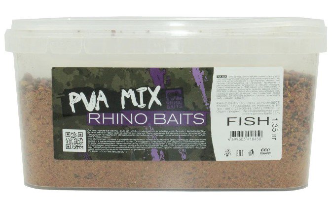 Прикормка Rhino Baits Fish 1350 гр купить,NaN