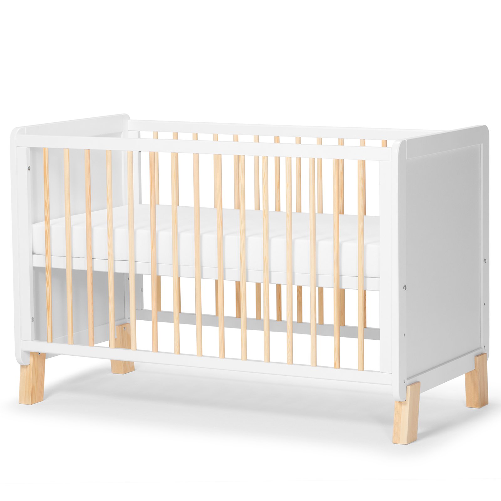 Кроватка детская Kinderkraft Nico белая купить,NaN