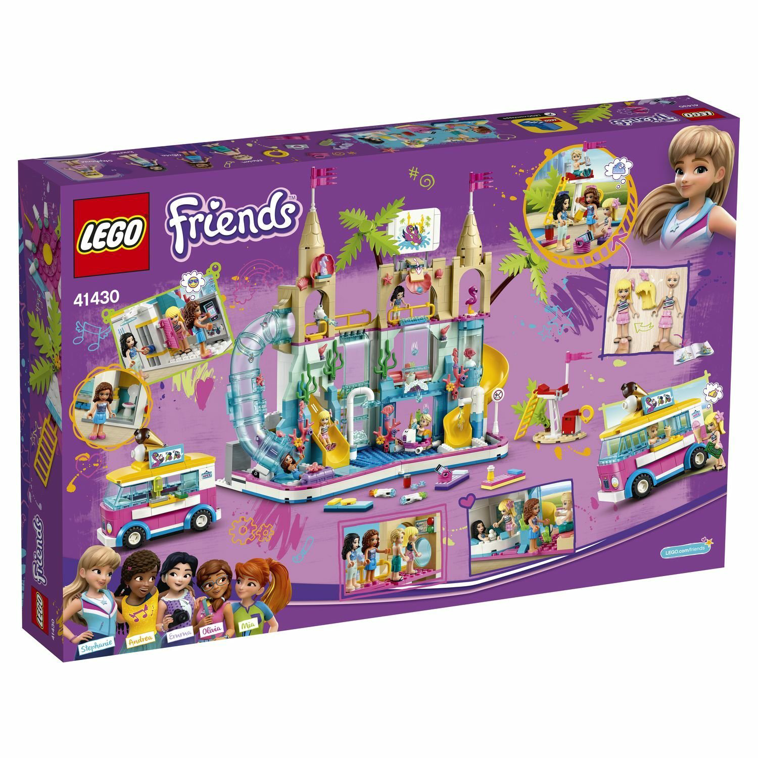 Конструктор Lego Летний аквапарк Friends 41430 купить,NaN