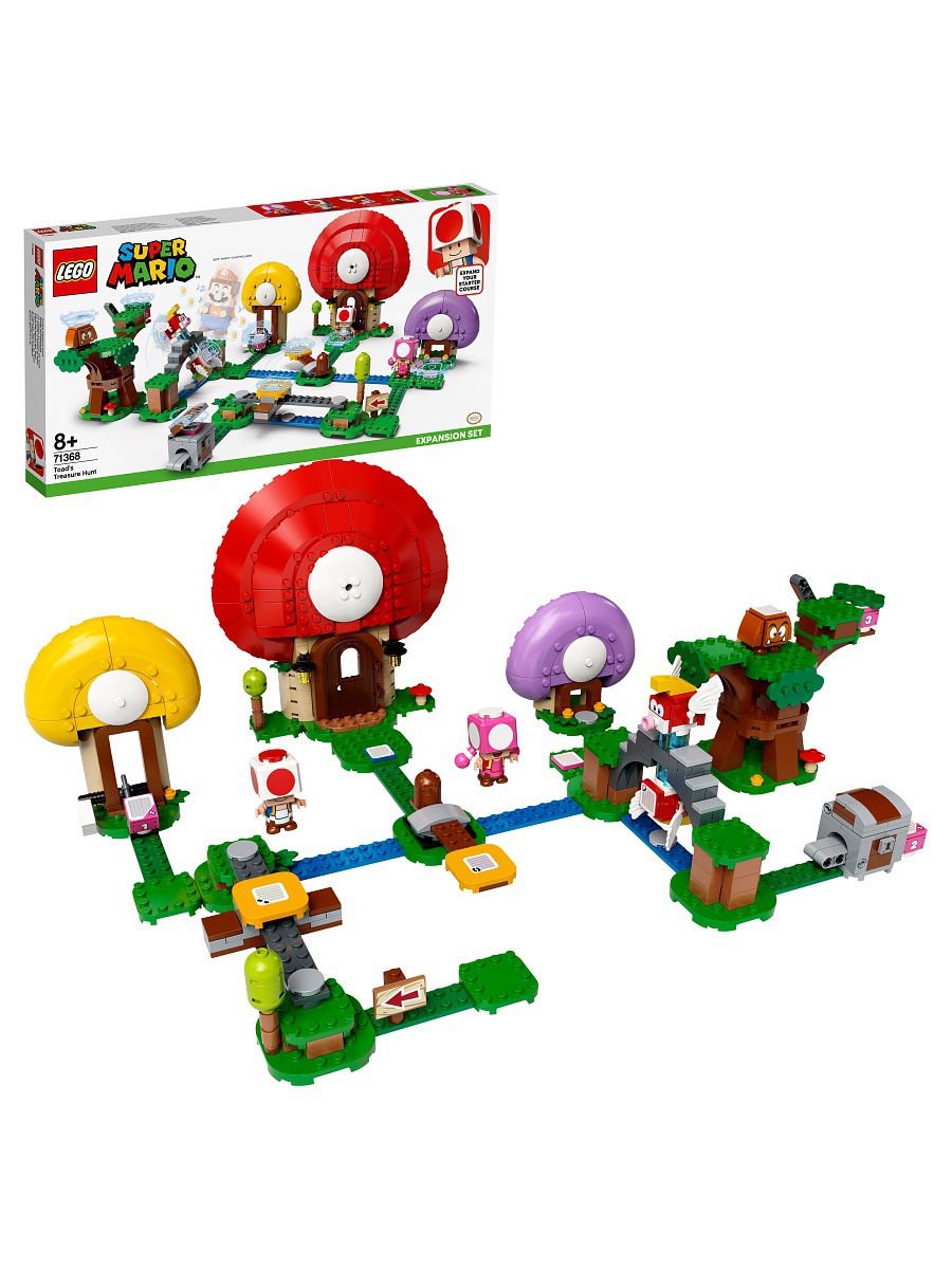 Конструктор Lego Super Mario Погоня за сокровищами Тоада дополнительный набор 71368 купить,NaN