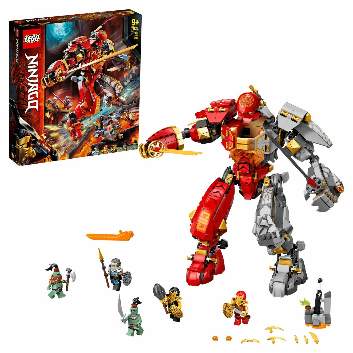 Конструктор Lego Каменный робот огня Ninjago 71720 купить,NaN
