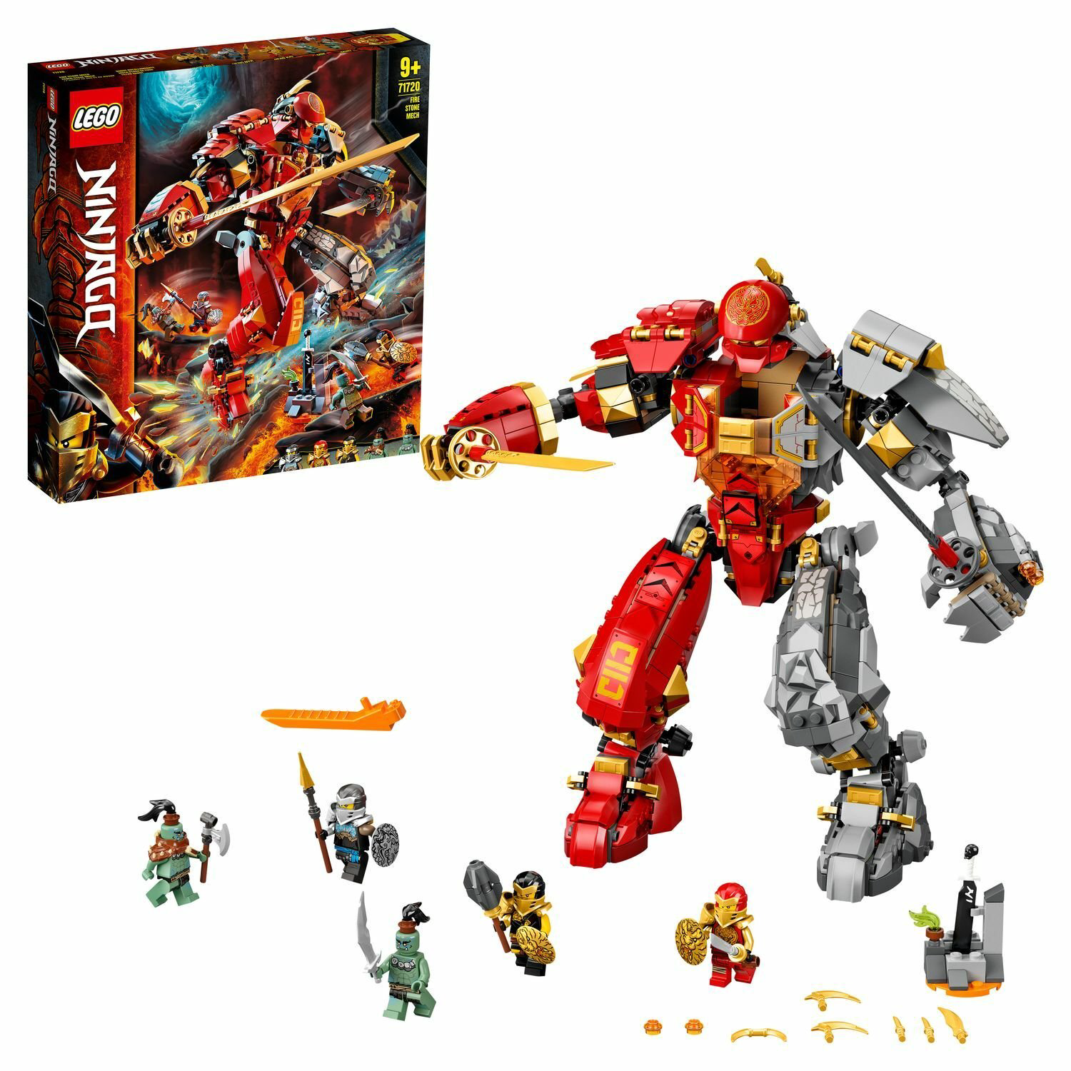 Конструктор Lego Каменный робот огня Ninjago 71720 купить,NaN