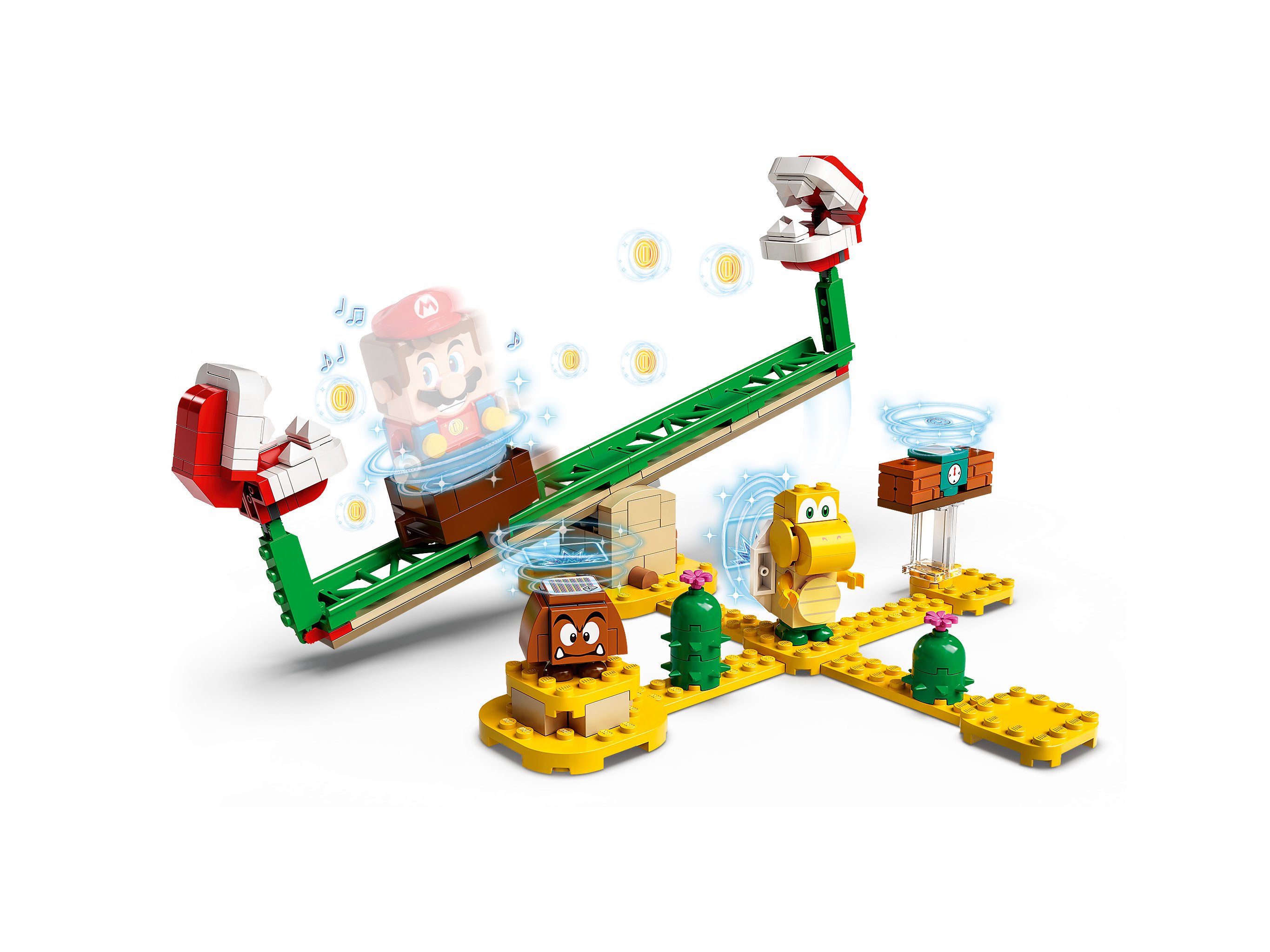 Конструктор Lego Super Mario Мощная атака Растения-пираньи Дополнительный набор 71365 купить,NaN