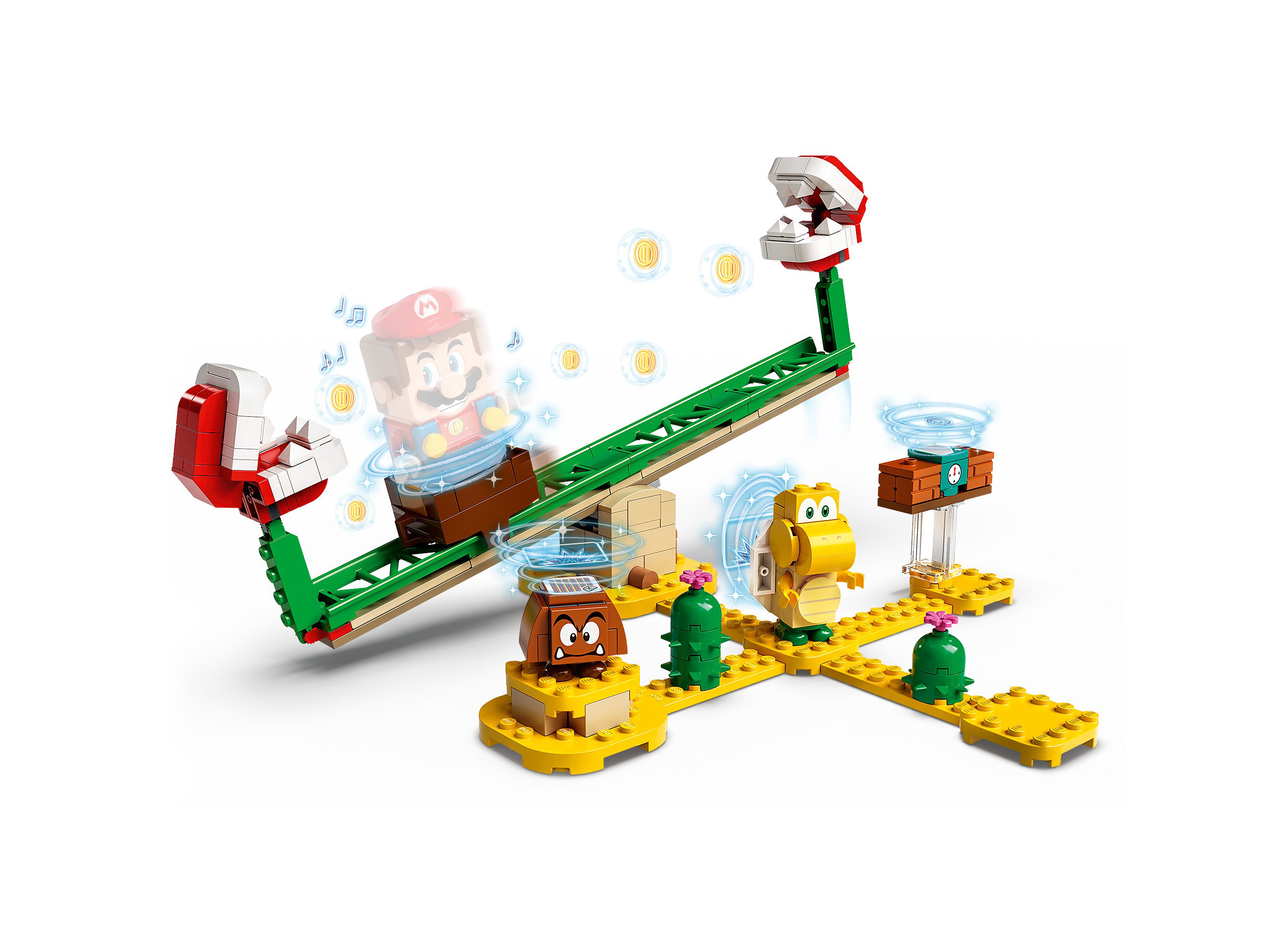 Конструктор Lego Super Mario Мощная атака Растения-пираньи Дополнительный набор 71365 купить,NaN