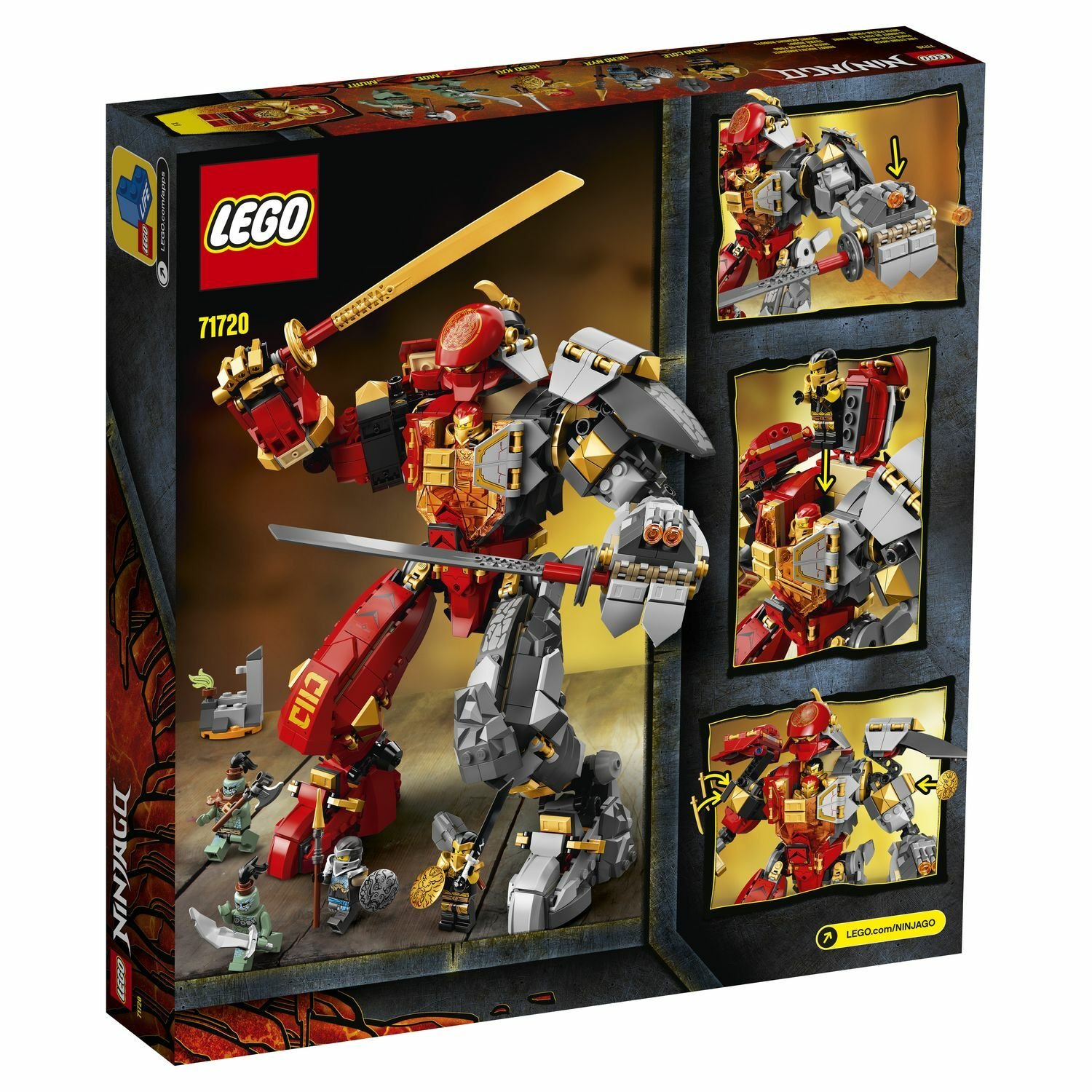 Конструктор Lego Каменный робот огня Ninjago 71720 купить,NaN