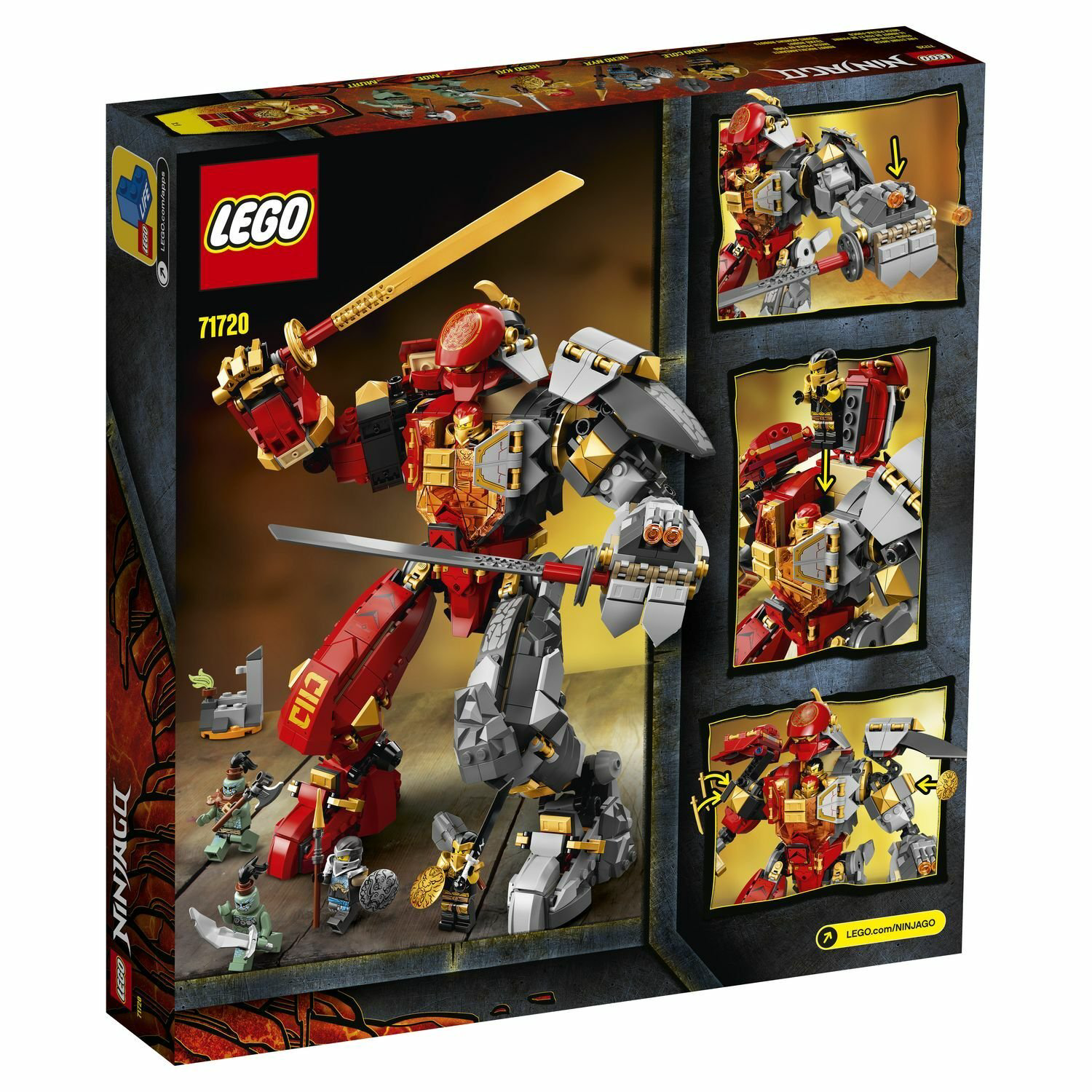 Конструктор Lego Каменный робот огня Ninjago 71720 купить,NaN