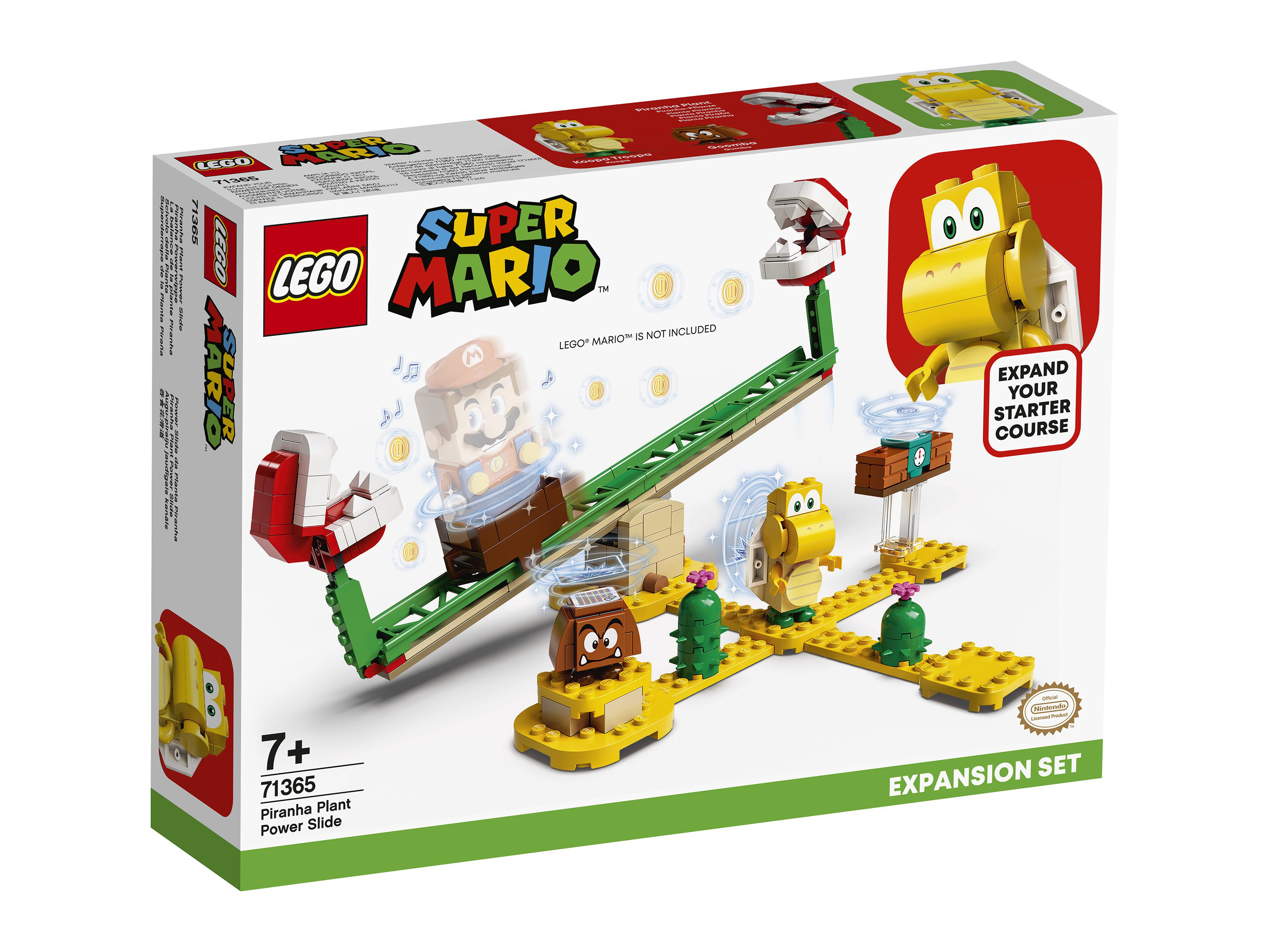 Конструктор Lego Super Mario Мощная атака Растения-пираньи Дополнительный набор 71365 купить,NaN