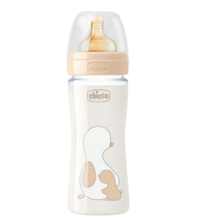 Бутылочка Chicco для кормления Original Touch 240мл 2м+ бежевая купить,NaN