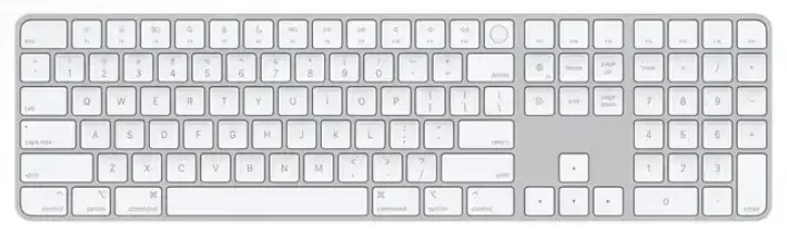Клавиатура Apple Magic Keyboard with Touch ID and Numeric Keypad MK2C3ZA/A Grey White
