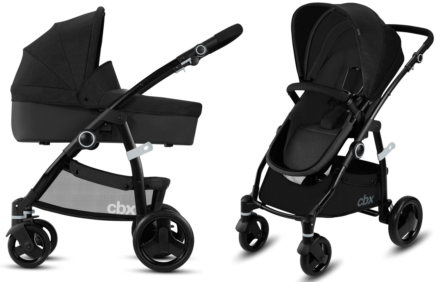 Коляска Cybex 2в1 Leotie Pure Smoky Anthracite - ForteMarket Коляска Cybex 2в1 Leotie Pure Smoky Anthracite купить,0