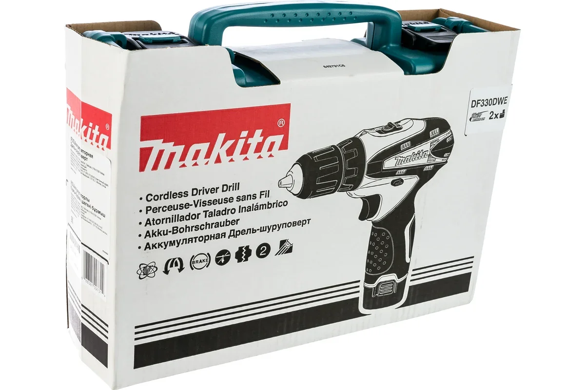 Дрель-шуруповерт Makita DF330DWE купить,89900