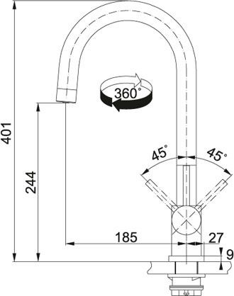 Смеситель Franke 120.0179.979 хром