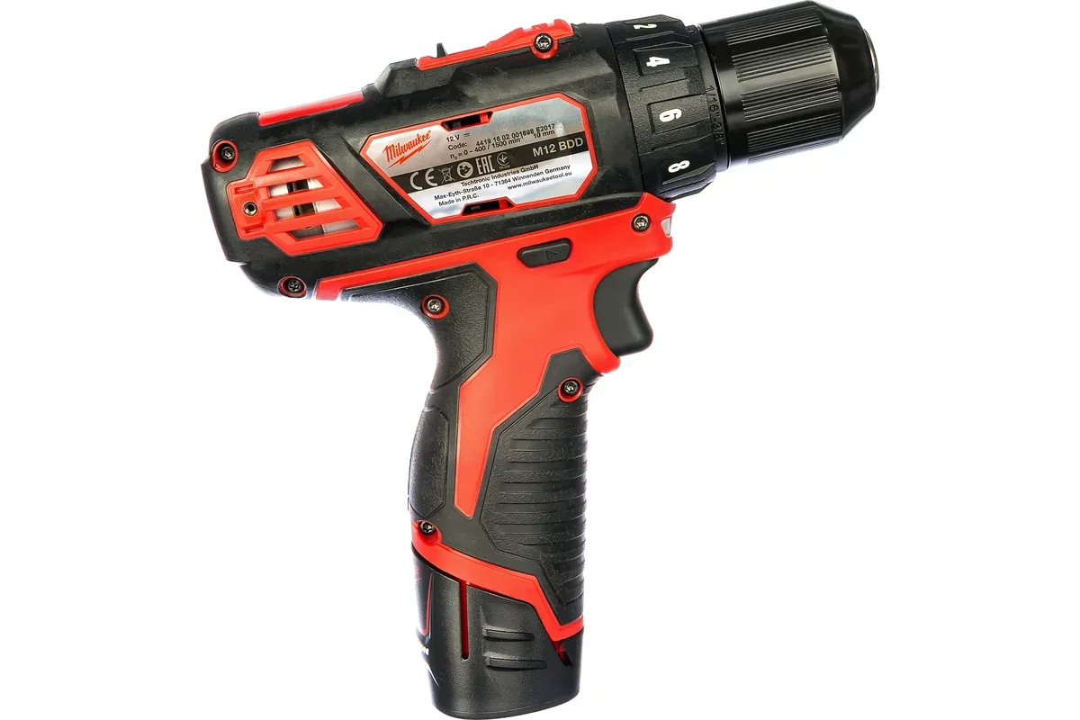 Дрель-шуруповерт Milwaukee M12 BDD-202С 4933441915 купить,NaN