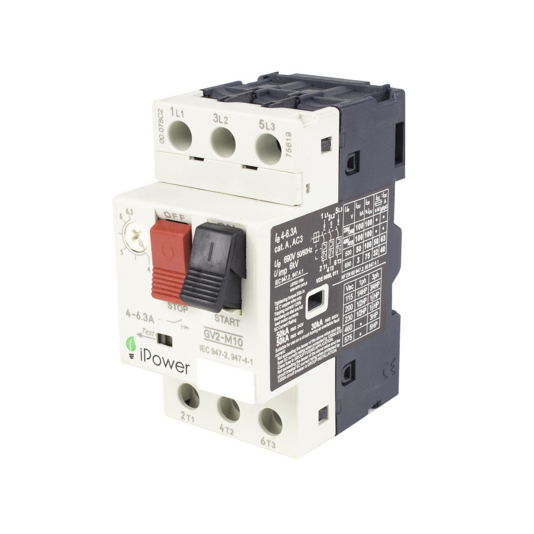 Автомат защиты двигателя iPower GV2-M06 1-1.6A