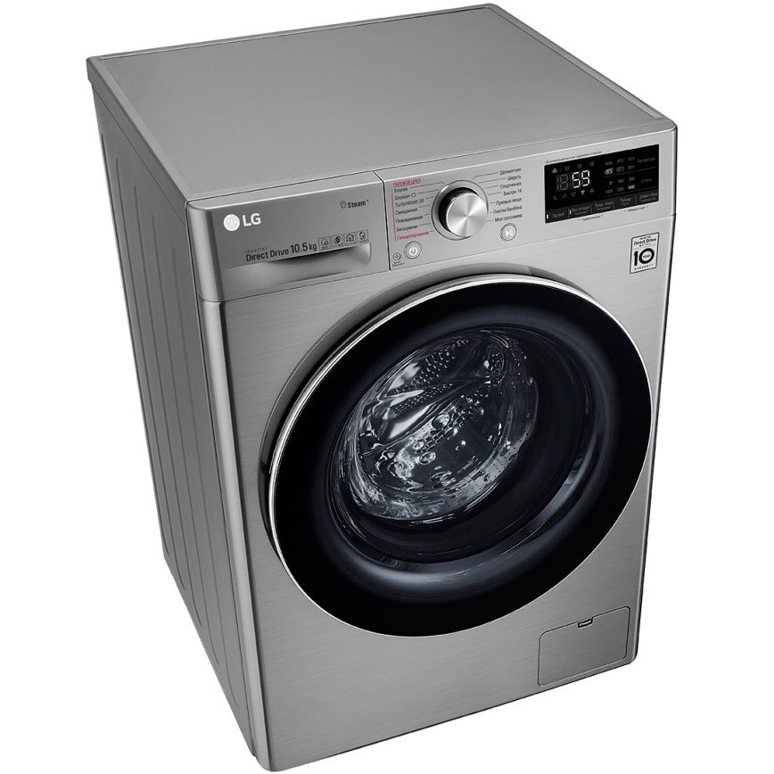 Стиральная машина LG TW4V7RW9T серебристая купить,NaN