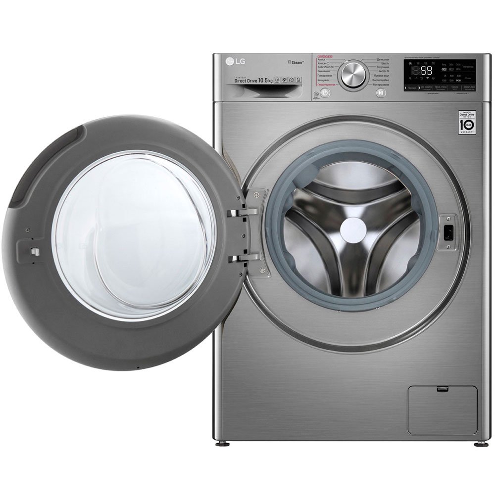 Стиральная машина LG TW4V7RW9T серебристая купить,NaN