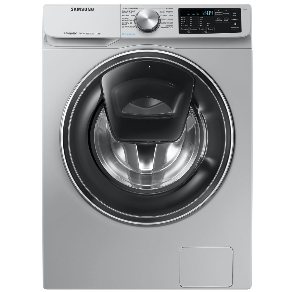 Стиральная машина Samsung WW70R421XSSDLD серебристая купить,NaN