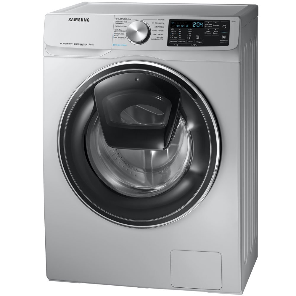 Стиральная машина Samsung WW70R421XSSDLD серебристая купить,NaN