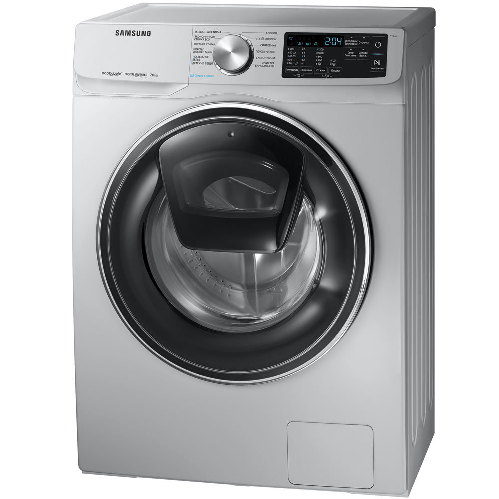 Стиральная машина Samsung WW70R421XSSDLD серебристая купить,NaN