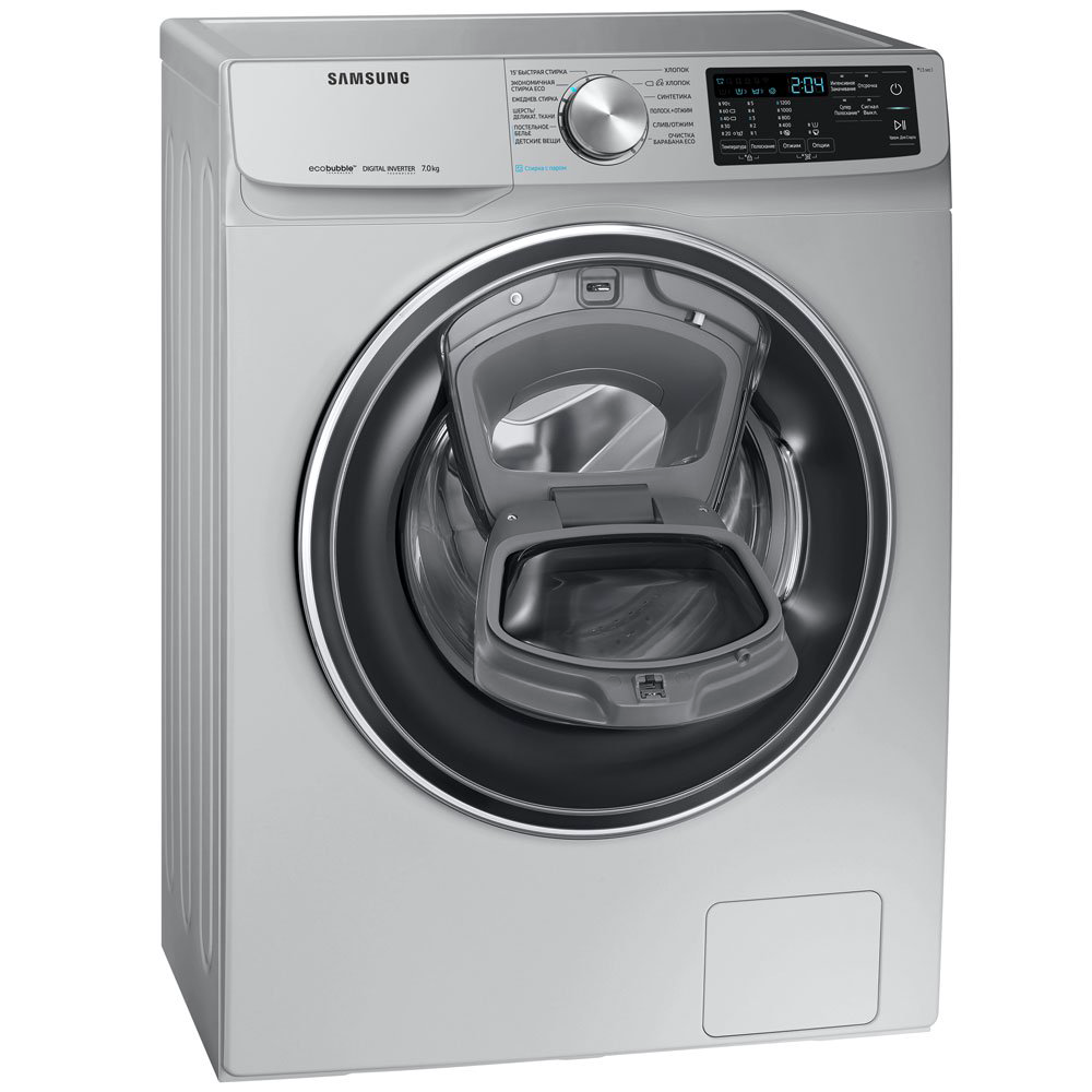 Стиральная машина Samsung WW70R421XSSDLD серебристая купить,NaN