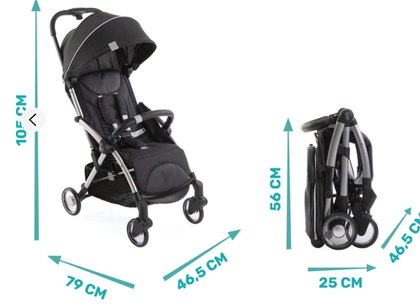 Коляска прогулочная Chicco Goody Plus Black Re Lux  купить,NaN