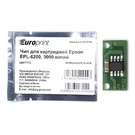Чип Europrint Epson EPL-6200 черный купить,NaN