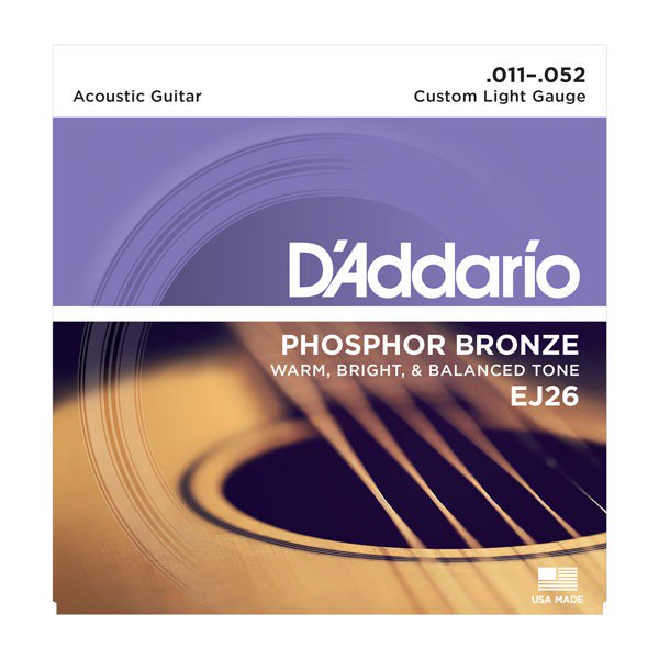 Струны для акустической гитары D'Addario EJ26