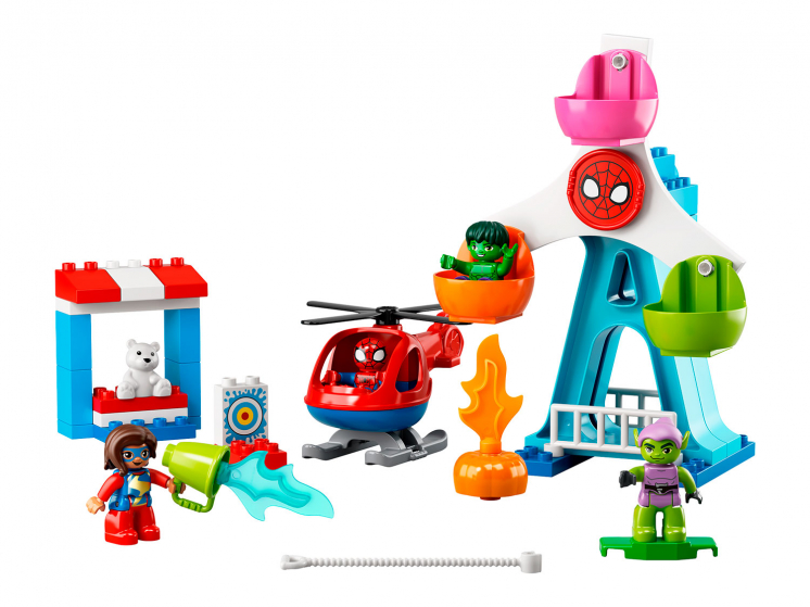 Конструктор Lego Duplo Super Heroes Человек-паук и друзья: Приключения на ярмарке 10963 41 деталь
