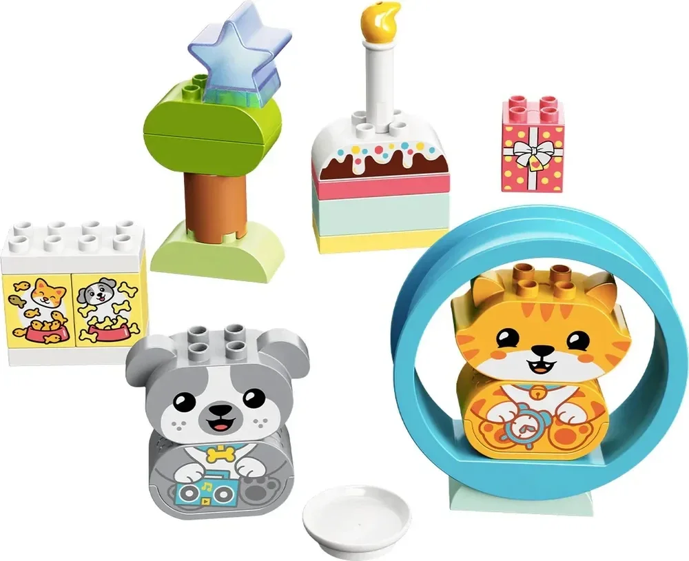 Конструктор Lego Duplo My First Мой первый щенок и котенок со звуками 10977 22 детали