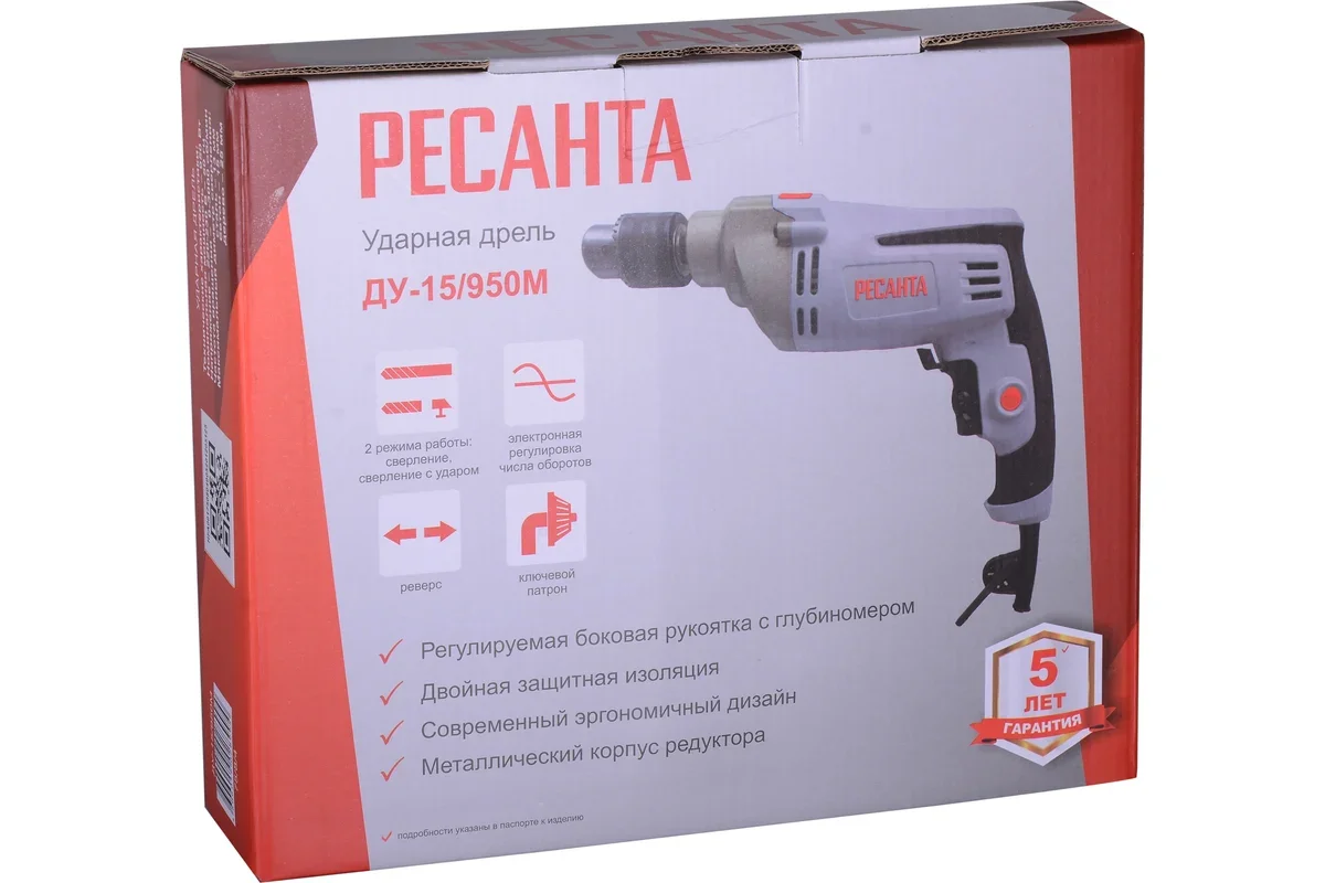 Дрель Ресанта ДУ-15/950М  купить,NaN