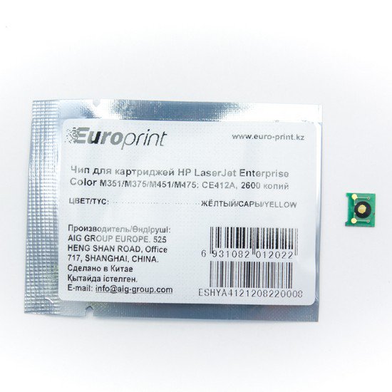 Чип Europrint HP CE412A желтый купить,NaN