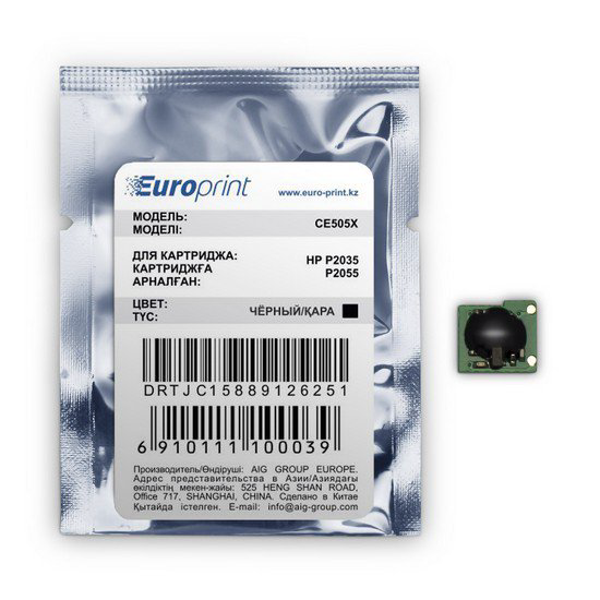 Чип Europrint HP CE505X черный купить,NaN