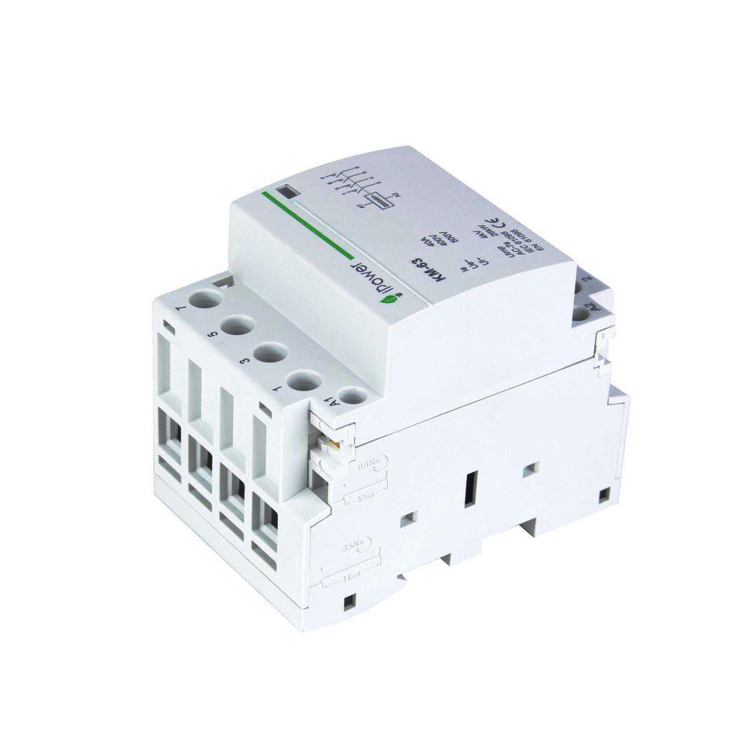 Контактор модульный iPower КМ-63 4Р 63А