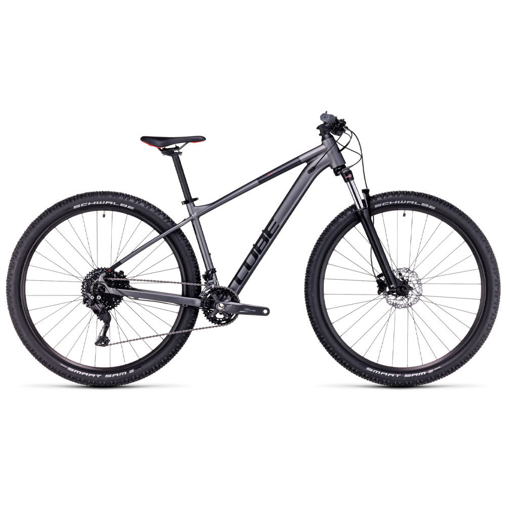 Велосипед Cube Aim EX M 29" 2023 grey-red темно-серый купить,NaN