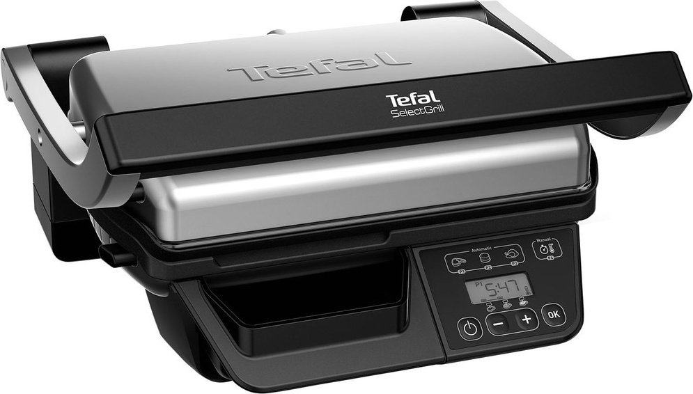Гриль Tefal GC740B30 черно-серебристый