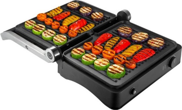 Гриль Redmond SteakMaster RGM-M822 черно-серебристый