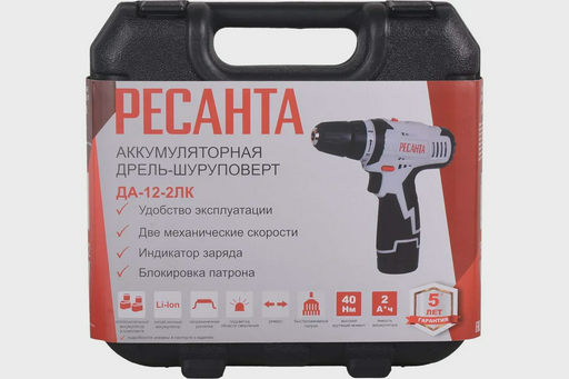 Дрель-шуруповерт Ресанта ДА-12-2ЛК