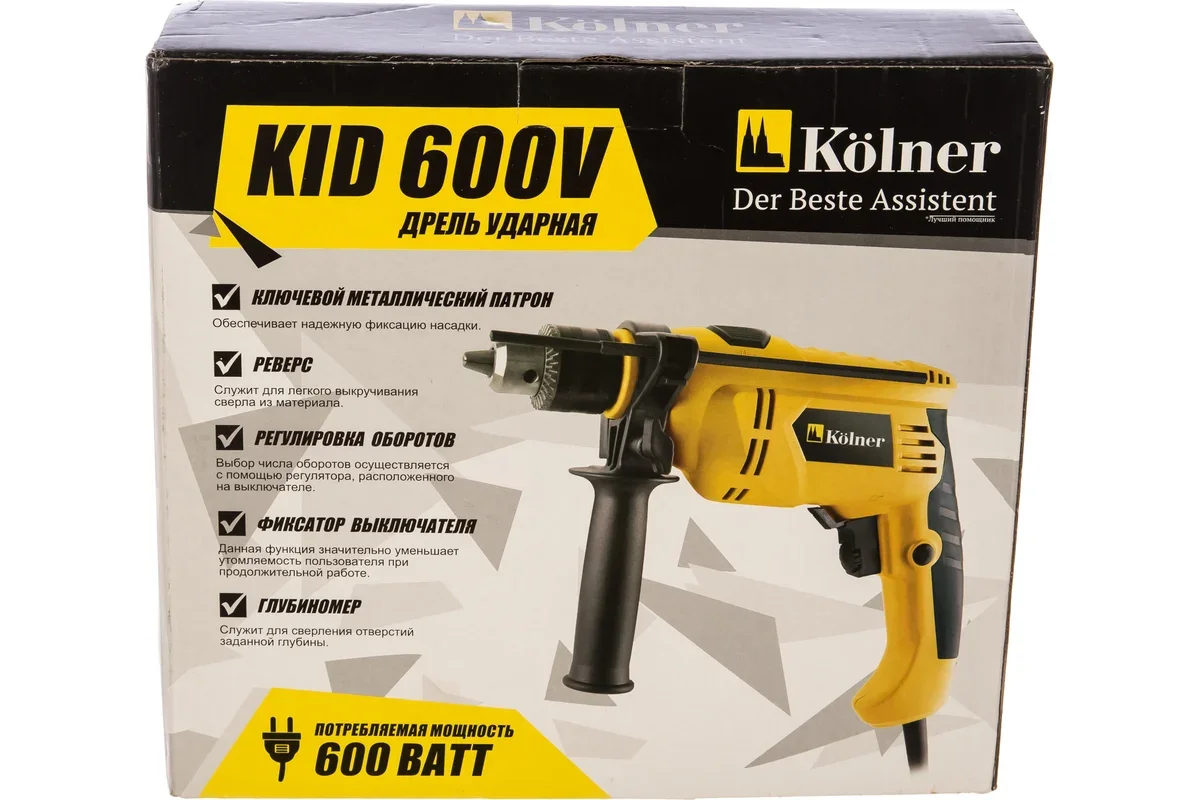 Дрель Kolner KID 600V  купить,12390