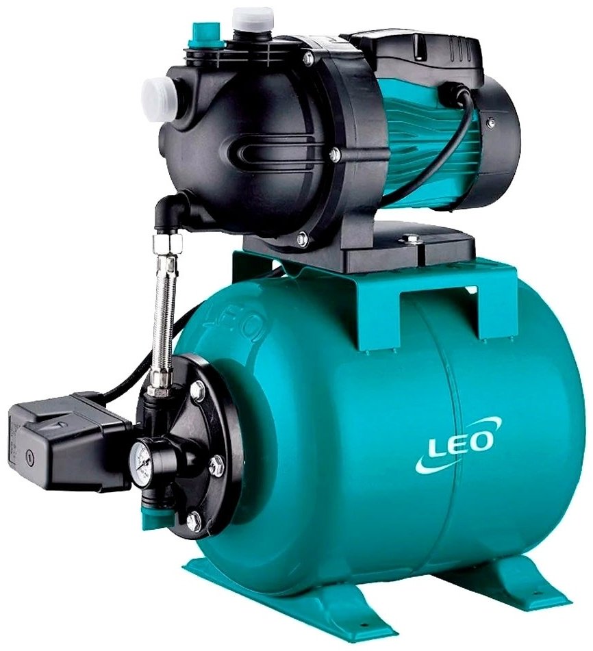 Насос поверхностный насосная станция центробежный LEO EKJ-602IA