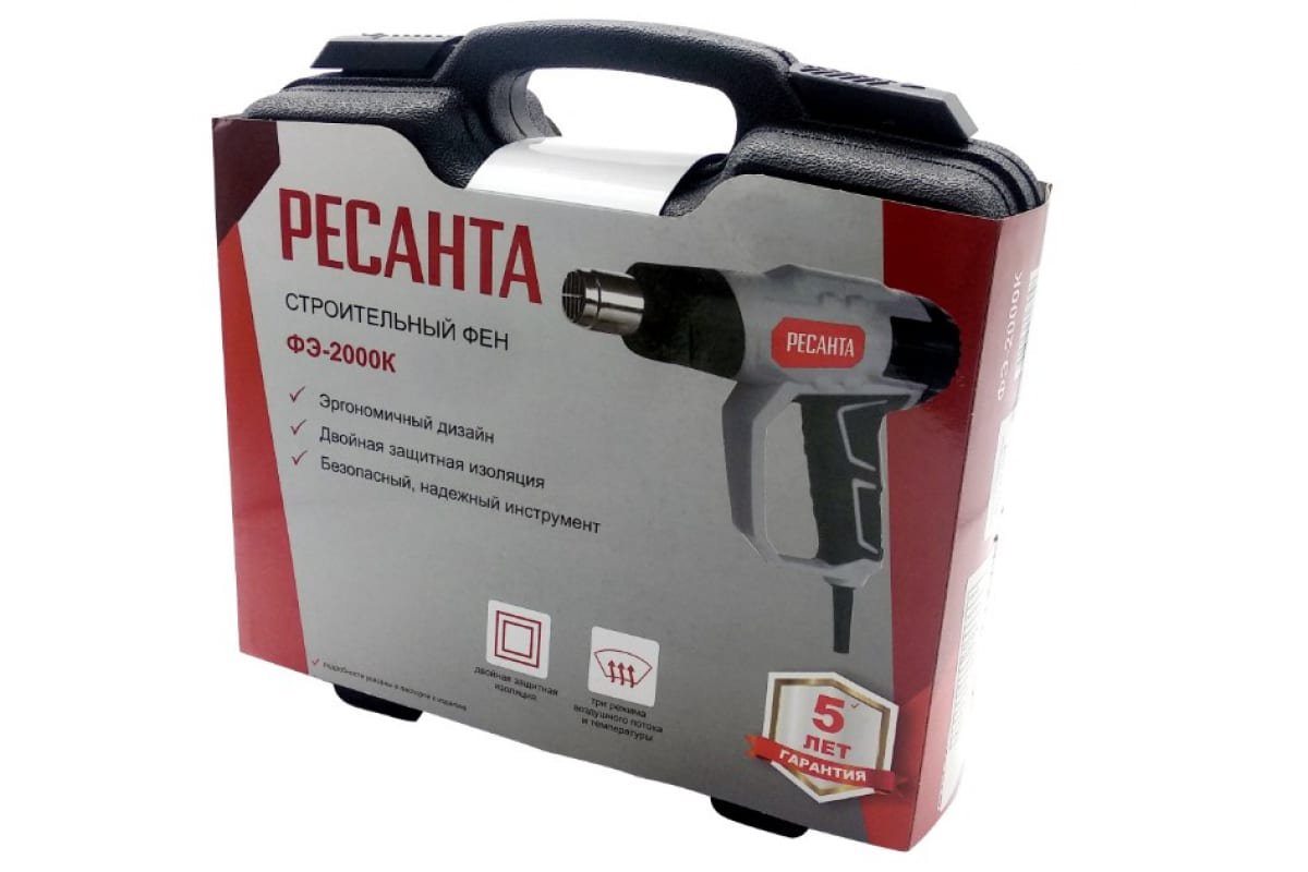 Строительный фен Ресанта ФЭ-2000К - ForteMarket Строительный фен Ресанта ФЭ-2000К купить,0