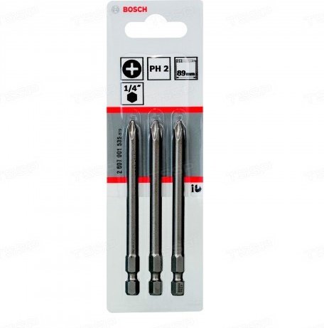 Bosch набор бит PH2 XH 2607001535 3 шт